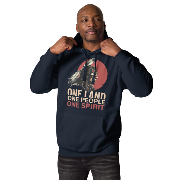 Vintage Native American Land Indigenous Native American Unisex Hoodie - Image 5